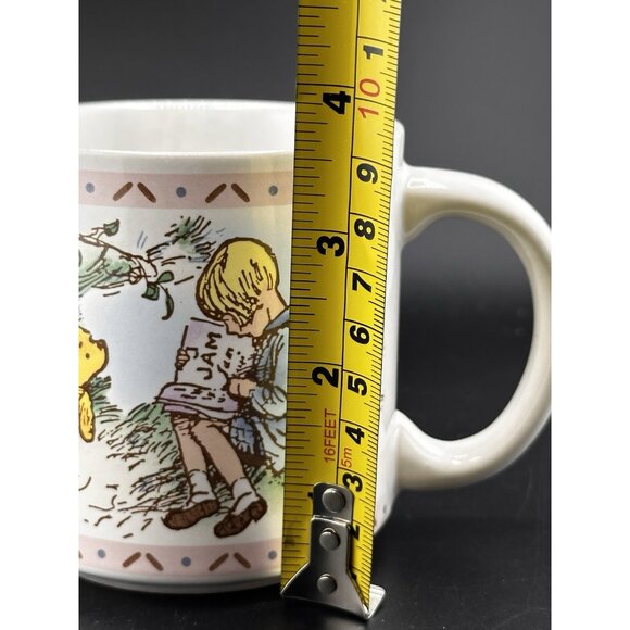 Disney Classic Winnie the Pooh Christopher  Robin Coffee Mug By Charpente Korea - Picture 6 of 10